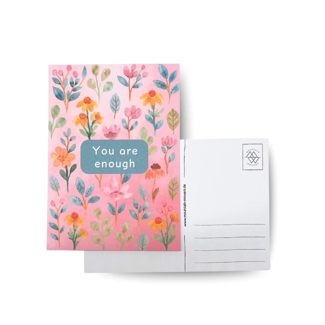You are enough Flower Postkarte - Image 2