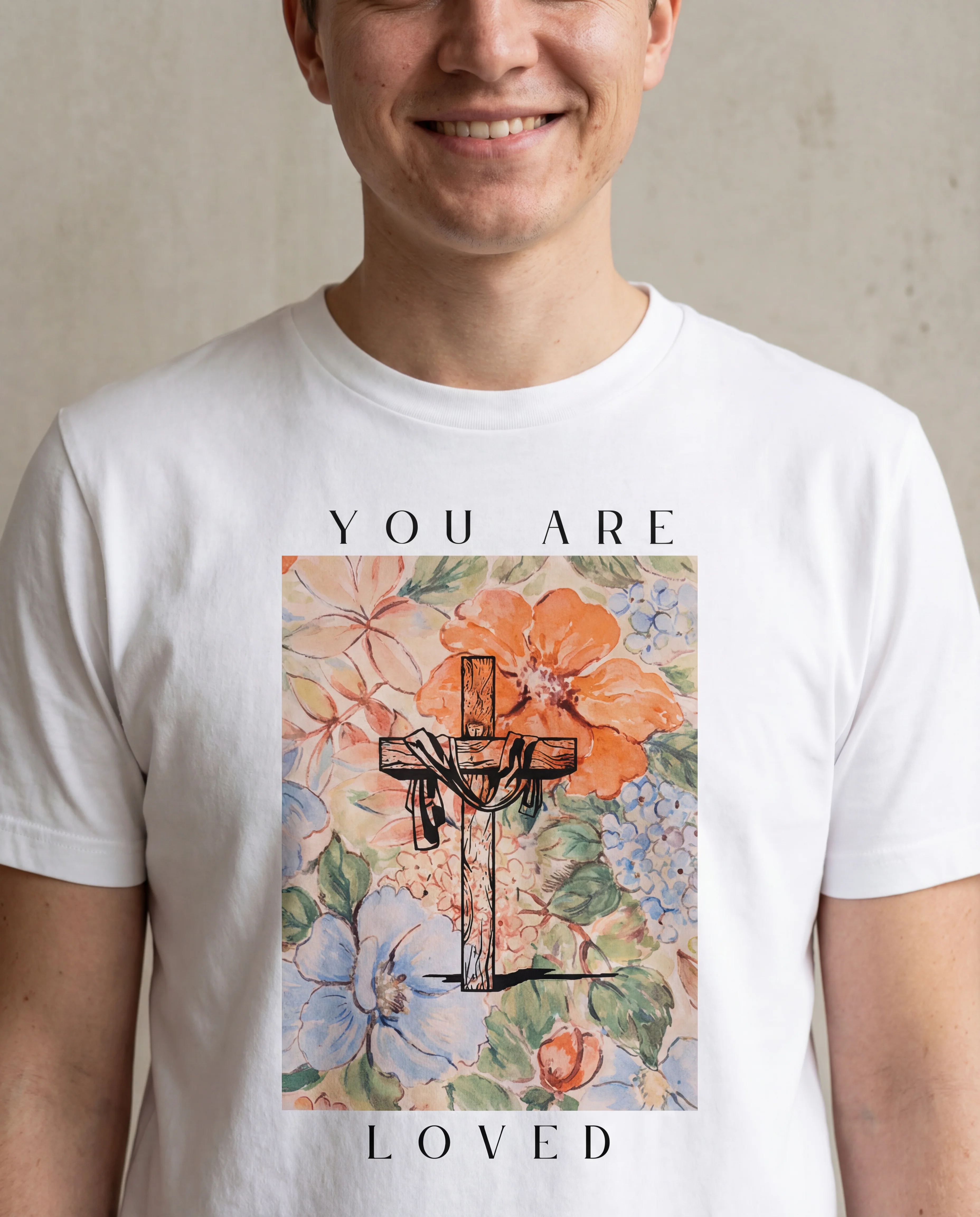 You are Loved - Cross Flower Shirt