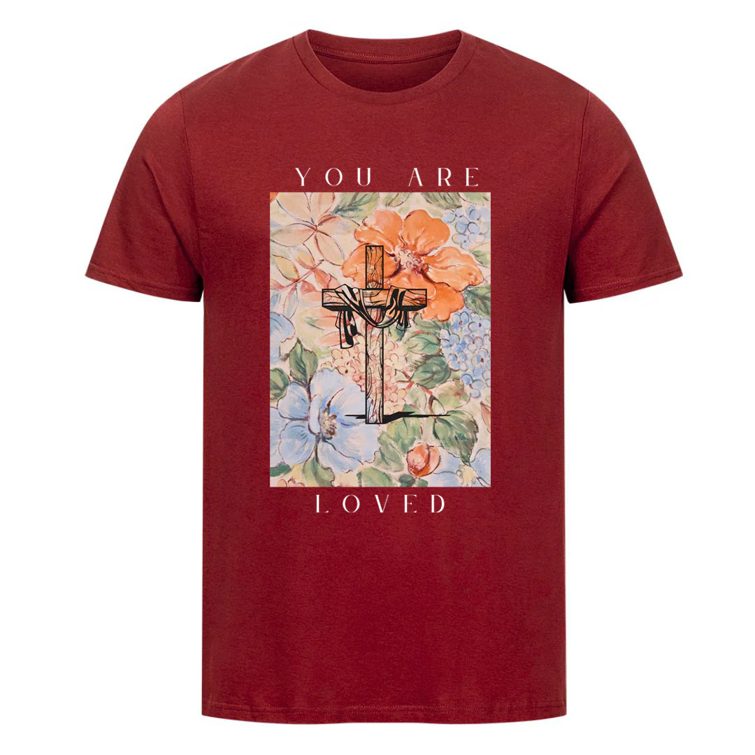 You are Loved - Cross Flower Shirt - Image 11